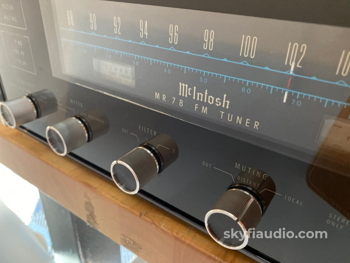 Legendary McIntosh MR78 Analog Tuner - NEW OLD STOCK - COMPLETE COLLEC