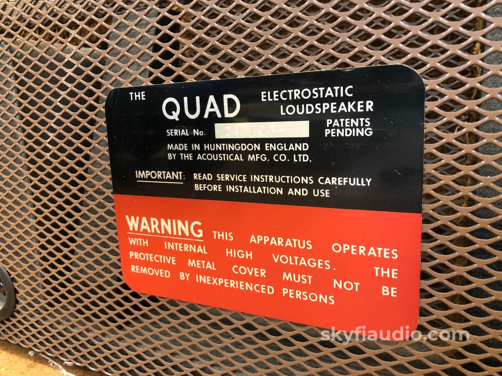 Legendary Quad Esl-57 Electrostatic Speakers - Unmolested Originals!