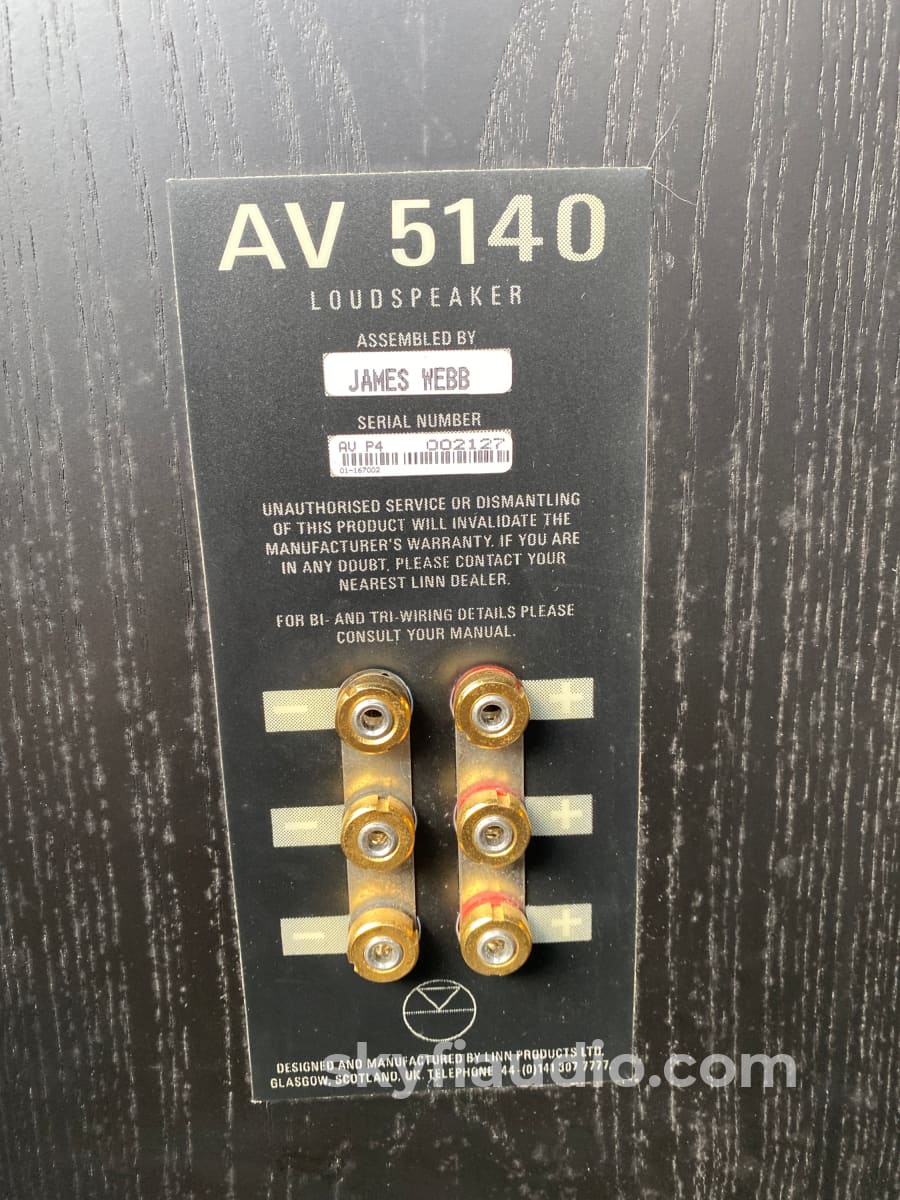 Linn Av 5140 Full-Range Floorstanding Speakers - Made In The Uk