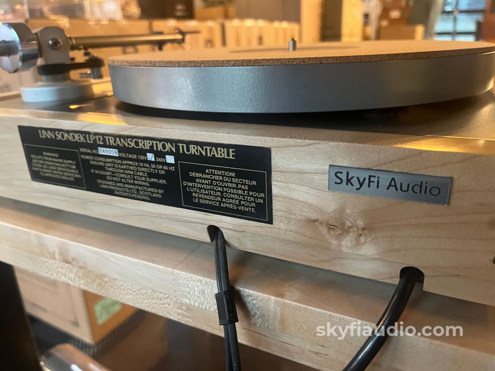 Linn Sondek LP12 w/Custom Wood Plinth and New Hana MH Cartridge
