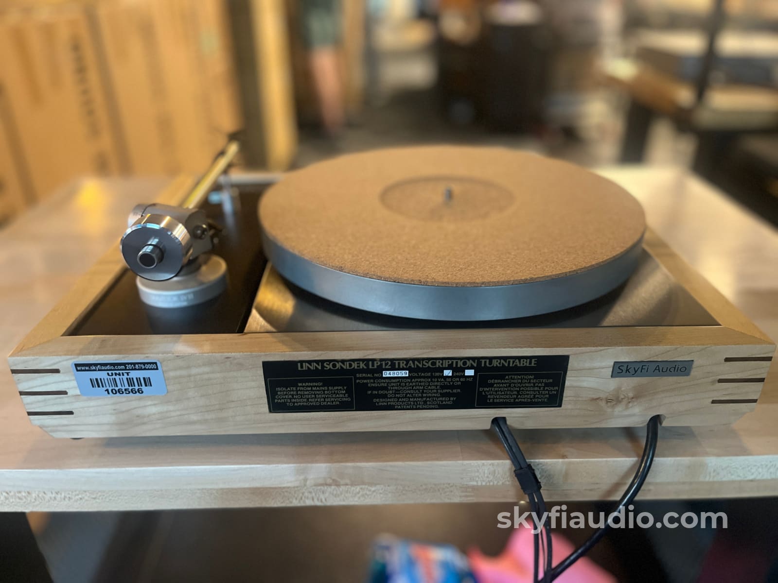 Linn Sondek LP12 w/Custom Wood Plinth and New Hana MH Cartridge