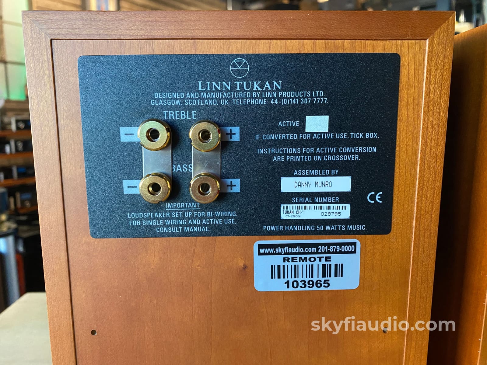 Linn Tukan Bookshelf Speaker In Teak - Made The Uk Speakers