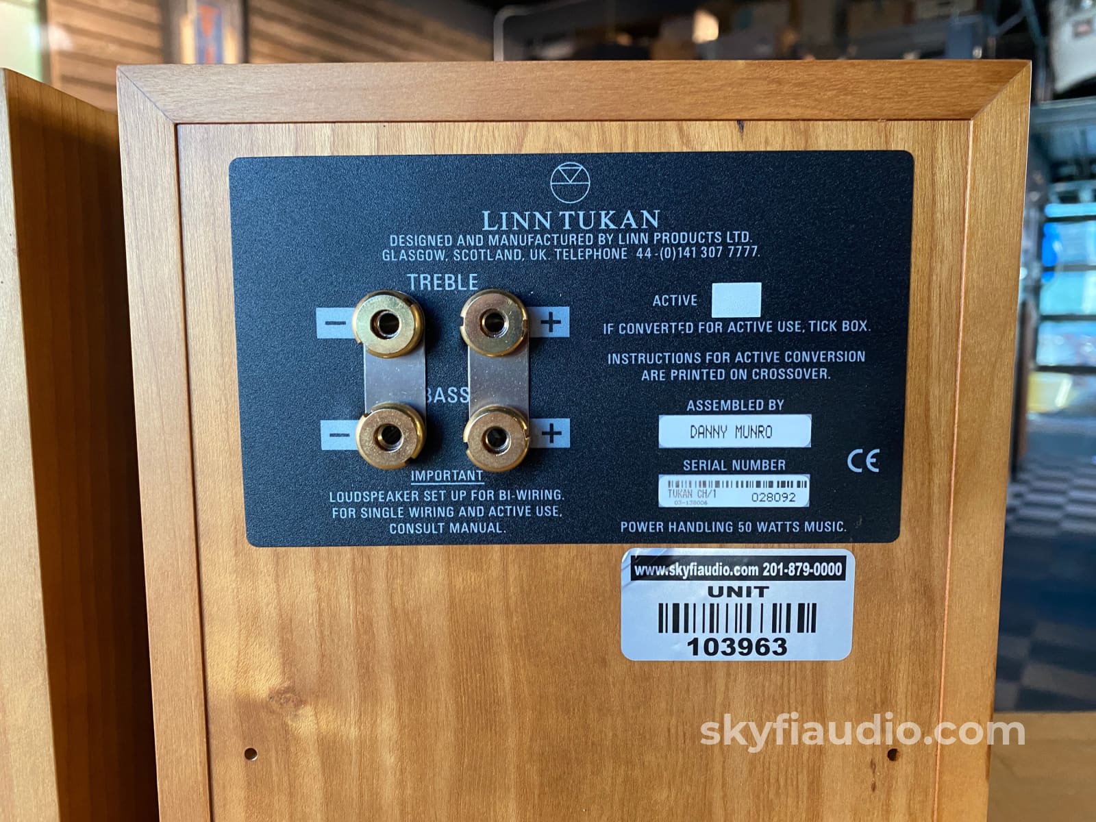 Linn Tukan Bookshelf Speakers In Teak - Made In The Uk