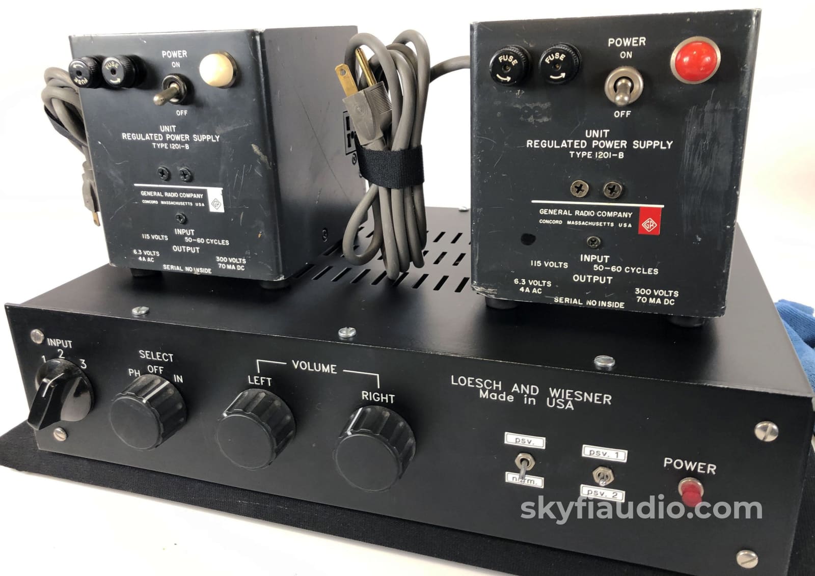 Loesch And Wiesner Tube Preamp With Phono And Dual Outboard Power Supplies Preamplifier