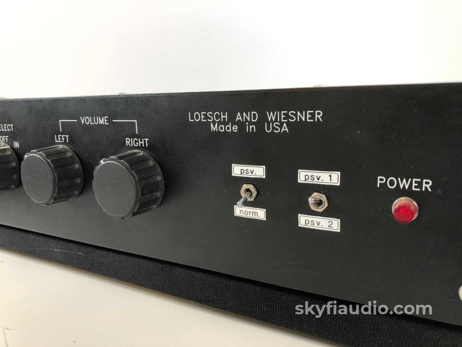 Loesch And Wiesner Tube Preamp With Phono And Dual Outboard Power Supplies Preamplifier