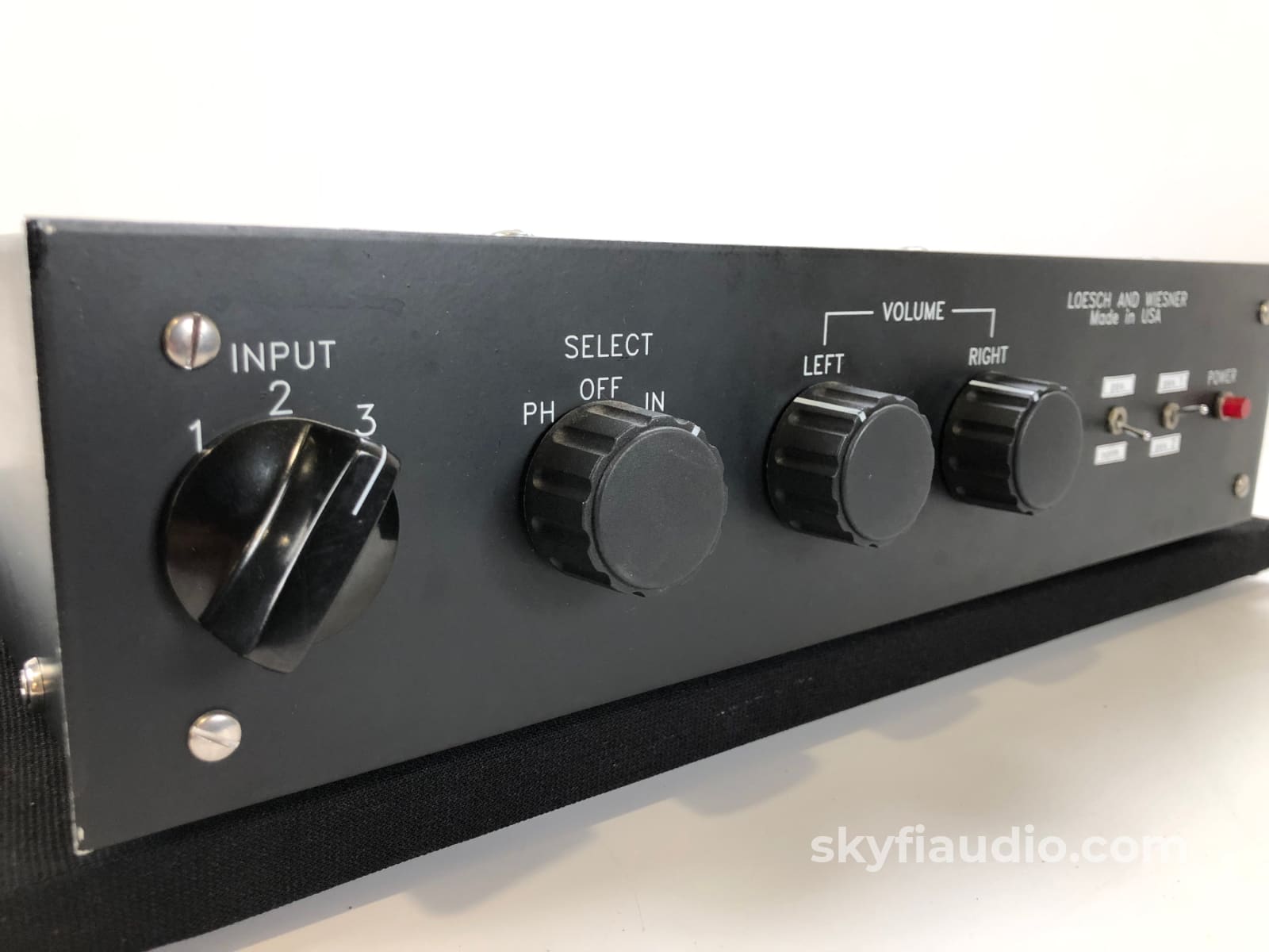 Loesch And Wiesner Tube Preamp With Phono And Dual Outboard Power Supplies Preamplifier