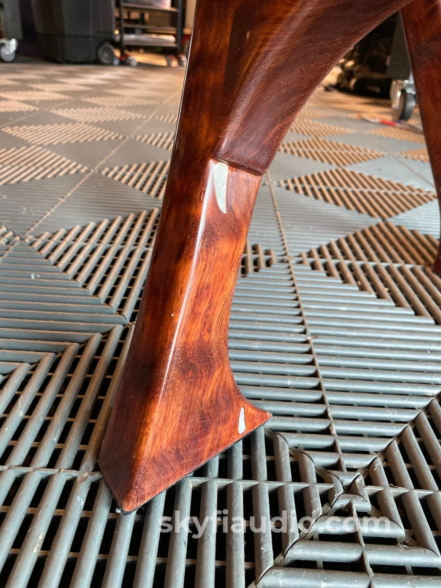 Lone Wolf Custom Guitar Stand In Babinga Accessory