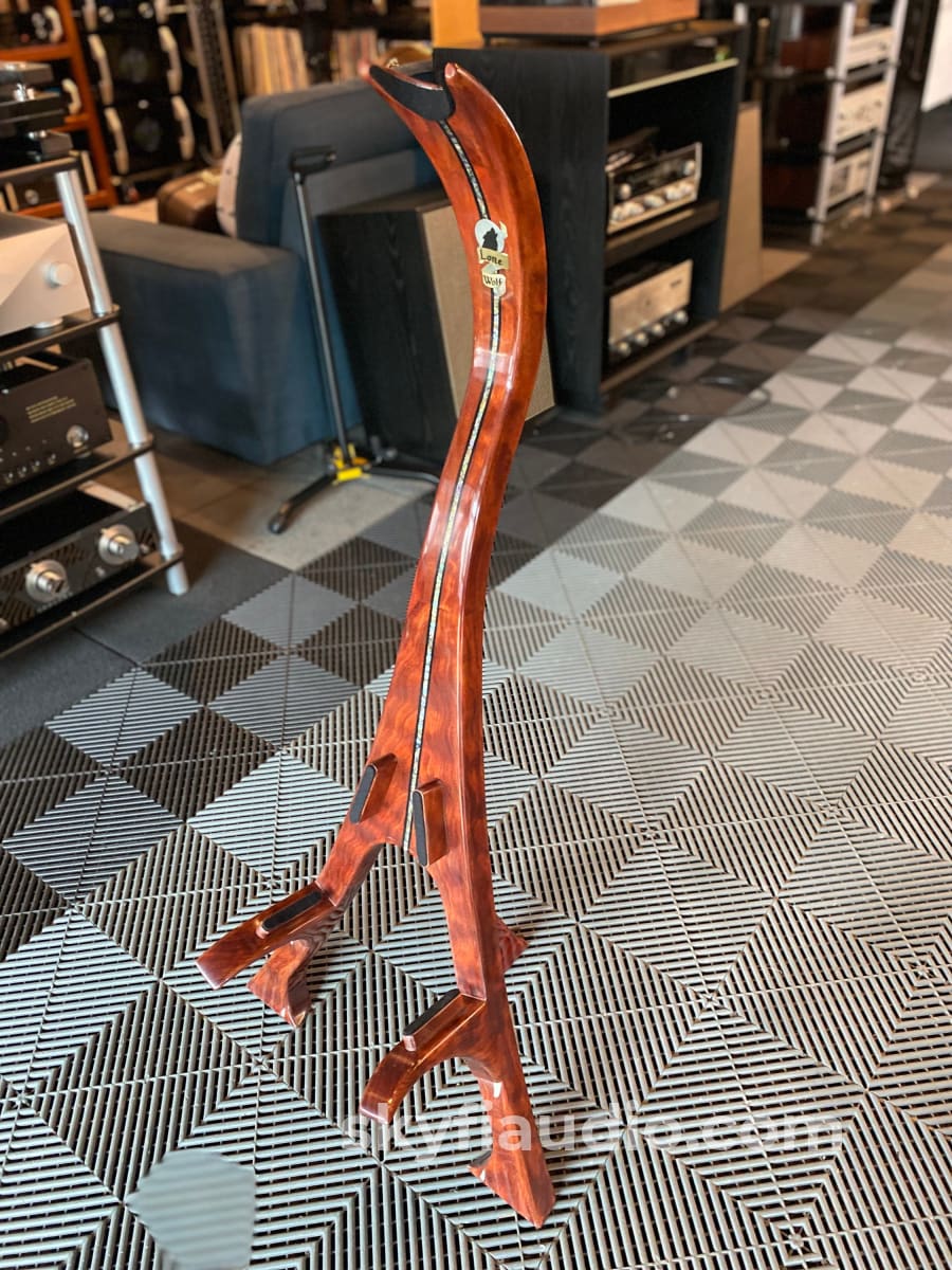 Lone Wolf Custom Guitar Stand In Babinga Accessory