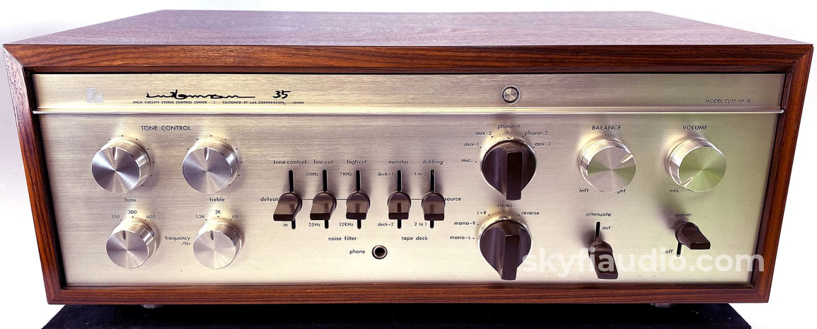 Luxman Cl35 Mkiii Vintage Tube Preamplifier With Telefunken Tubes