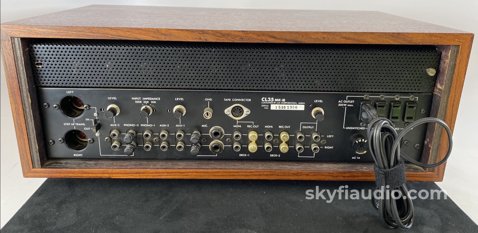 Luxman CL35 MkIII Vintage Tube Preamplifier With Telefunken Tubes