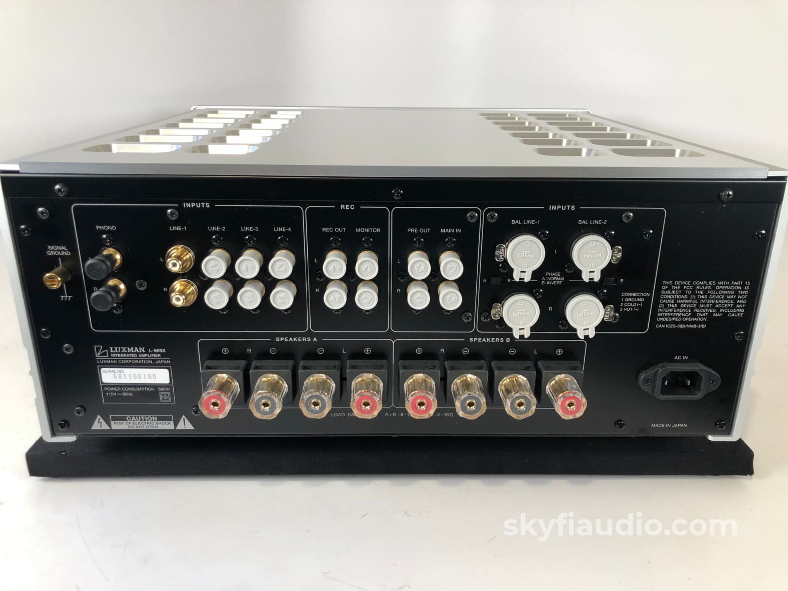 Luxman L-509X Integrated Amplifier With Phono - As New