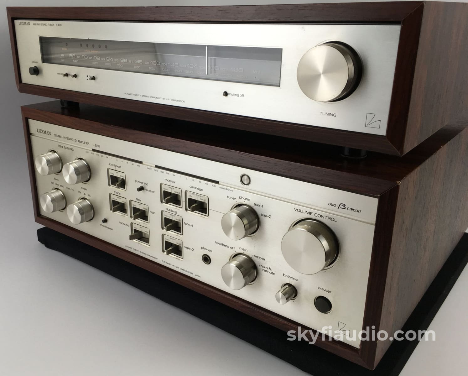 Luxman L-580 Integrated Amplifier And T-400 Tuner
