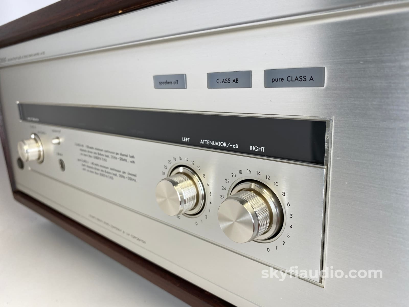 Luxman M-300 Vintage Solid State Amplifier - Serviced Plus Refinished Cabinet Gorgeous!