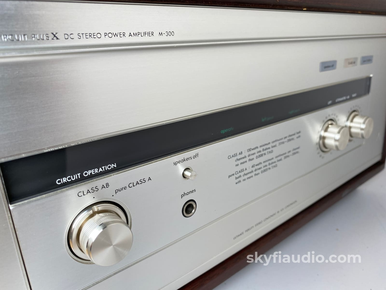 Luxman M-300 Vintage Solid State Amplifier - Serviced Plus Refinished Cabinet Gorgeous!