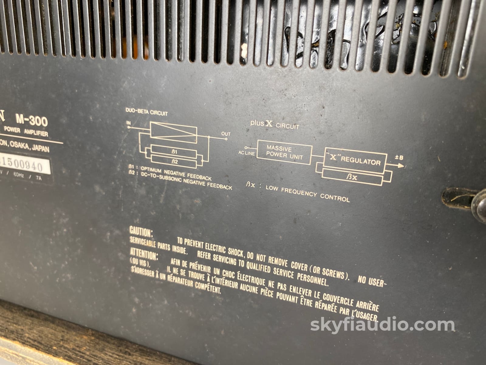 Luxman M-300 Vintage Solid State Amplifier - Serviced Plus Refinished Cabinet Gorgeous!