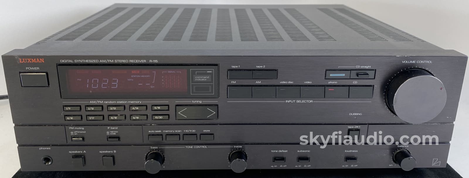 Luxman R-115 Vintage Digital Synthesized Am/Fm Stereo Receiver Integrated Amplifier