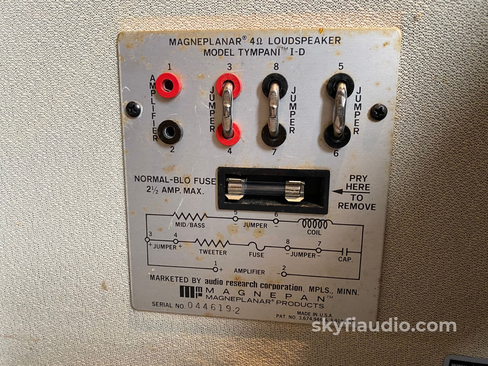 Magnepan Tympani I-D Speakers - Vintage