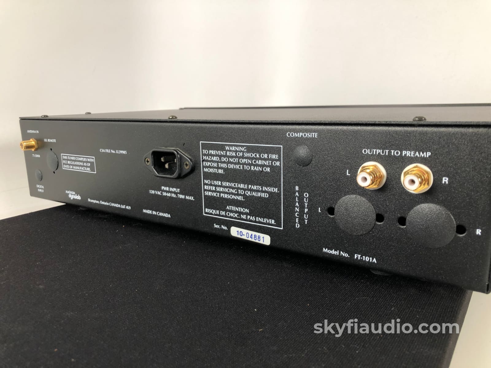Magnum Dynalab Ft-101A Digital/Analog Reference Fm Tuner