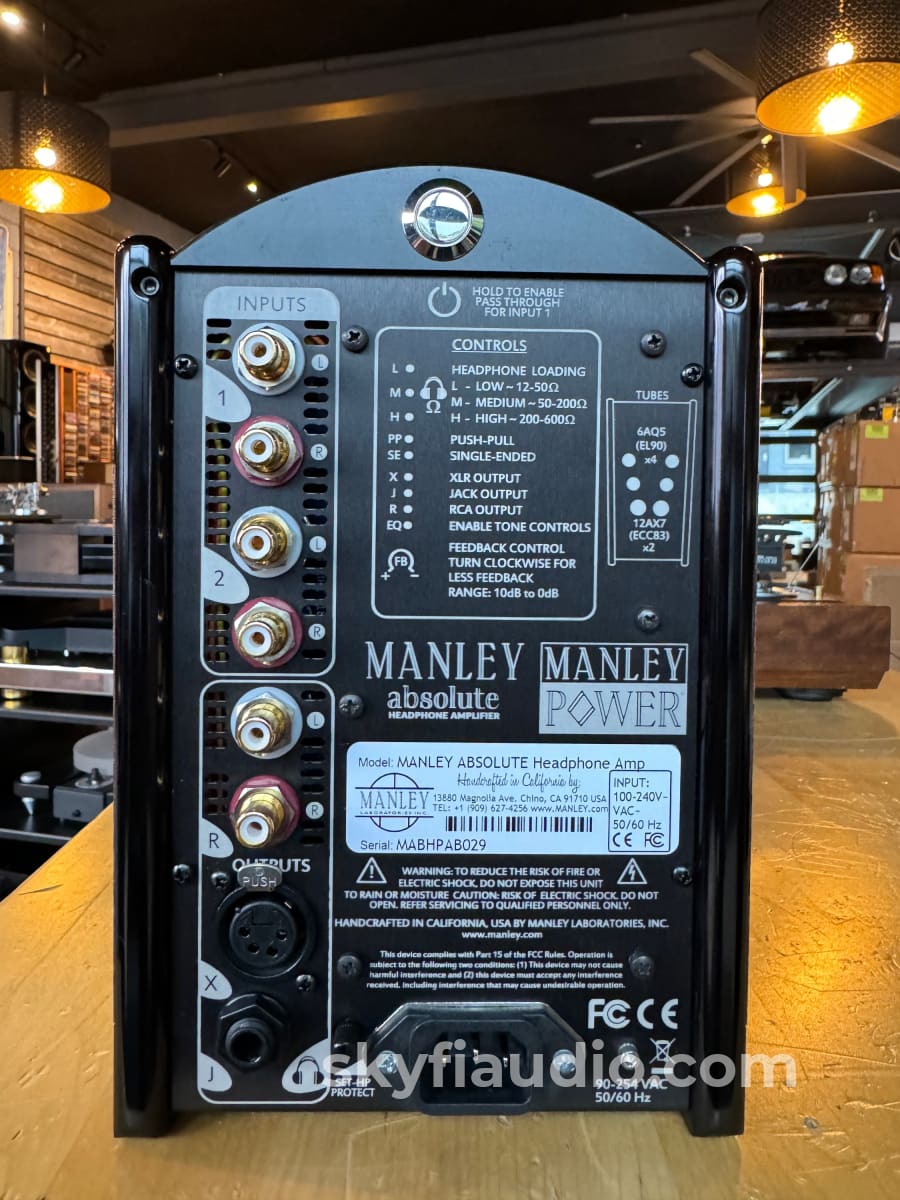Manley Absolute Headphone Amplifier - Stunning! Integrated