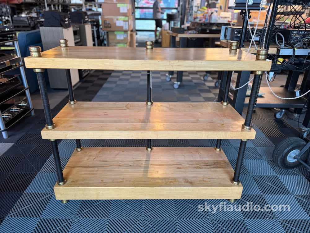 Mapleshade Three Shelf Adjustable Audio Rack - Solid Maple - Pre-Loved