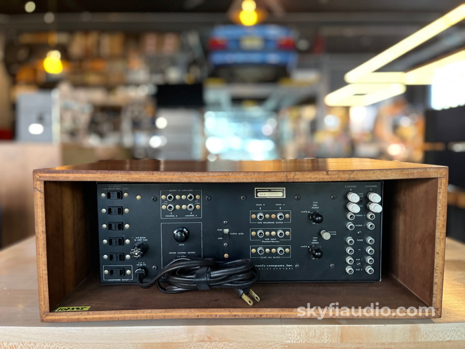 Marantz 7T Solid State Vintage Preamplifier - Serviced w/ Reproduction Cabinet - Preamplifier