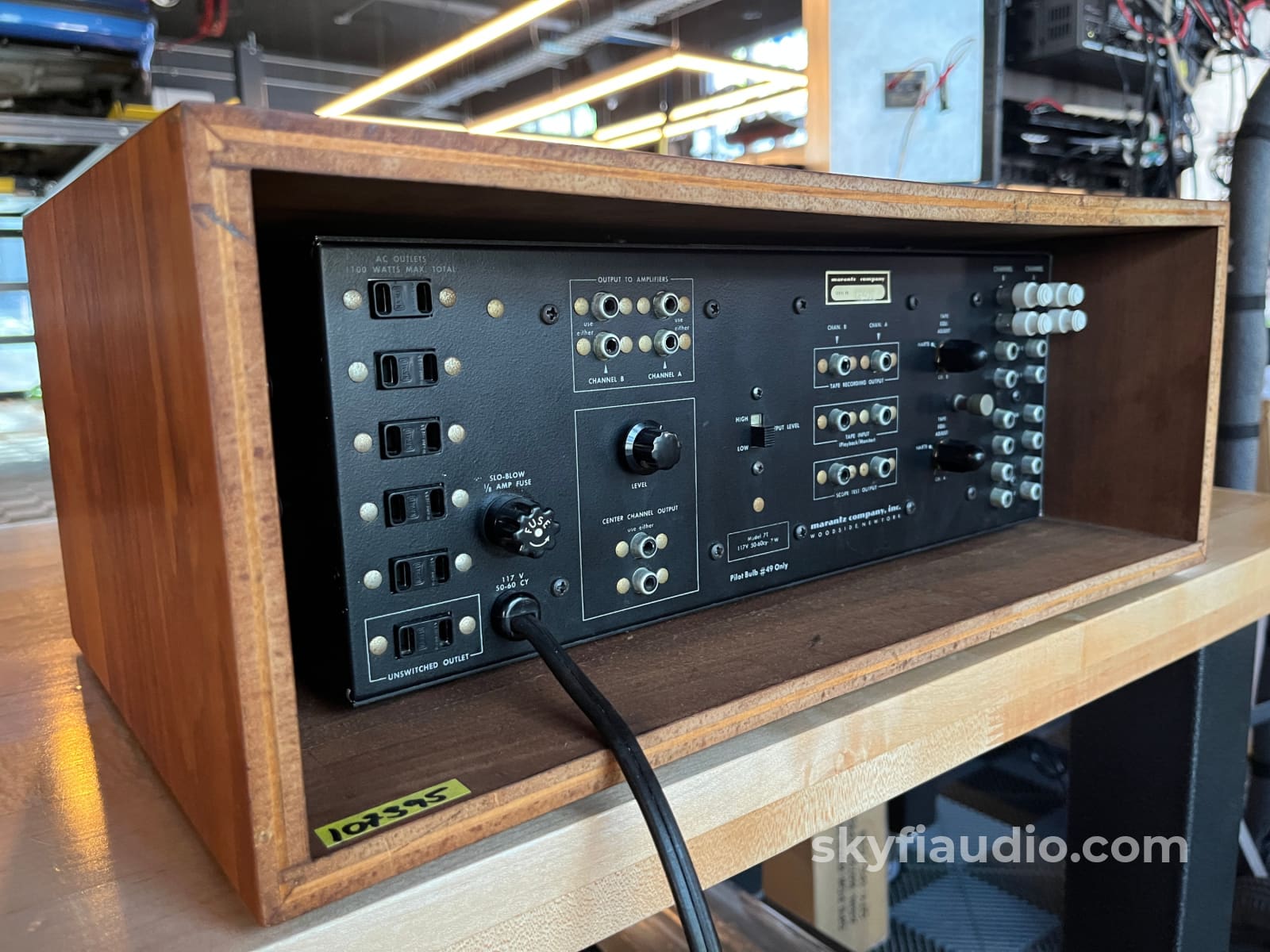 Marantz 7T Solid State Vintage Preamplifier - Serviced w/ Reproduction Cabinet - Preamplifier