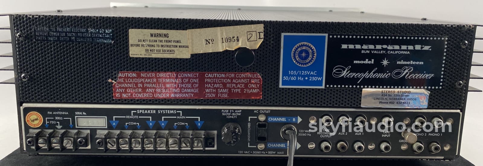 Marantz Model 19 Stereophonic Receiver With Scope - Super Minty One Of The Best Receivers Ever Made