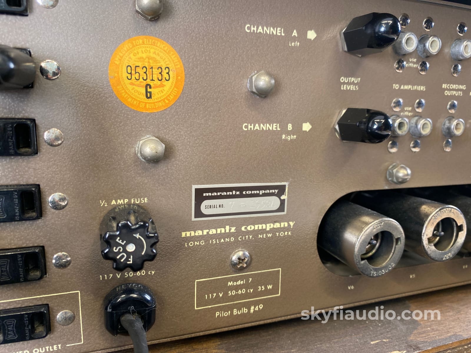 Marantz Model 7 Vintage Tube Preamp - Bone Stock Collectors Piece Mint Preamplifier