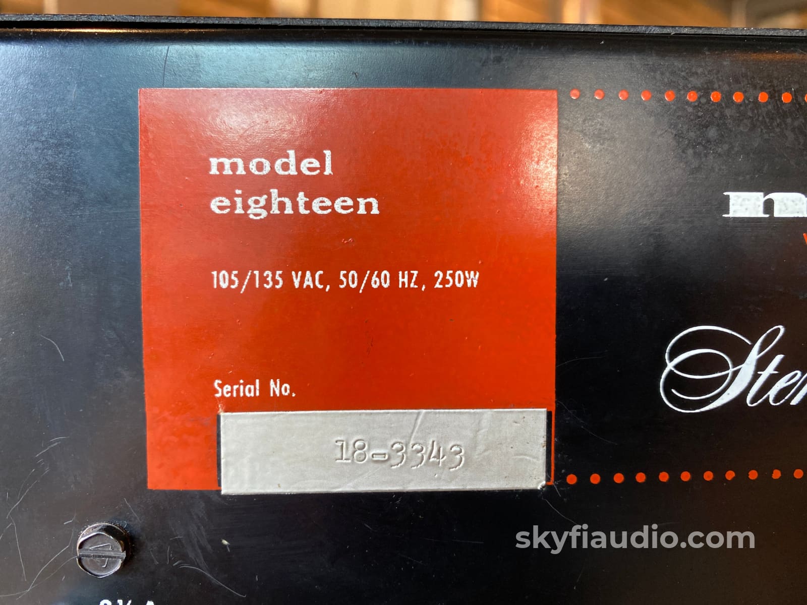 Marantz Model Eighteen - The First Receiver! Receiver