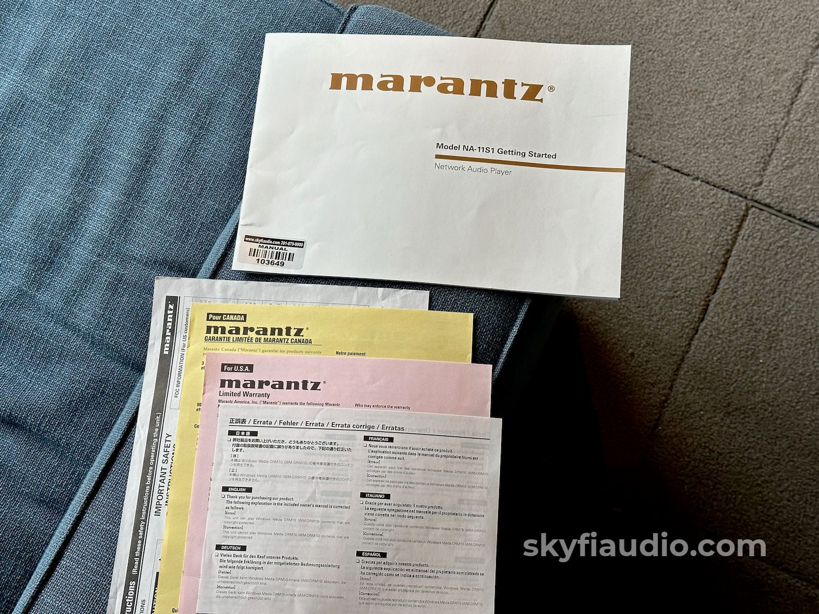Marantz Na-11S1 Reference Series Network Audio Player/Streamer Dac Complete Cd + Digital