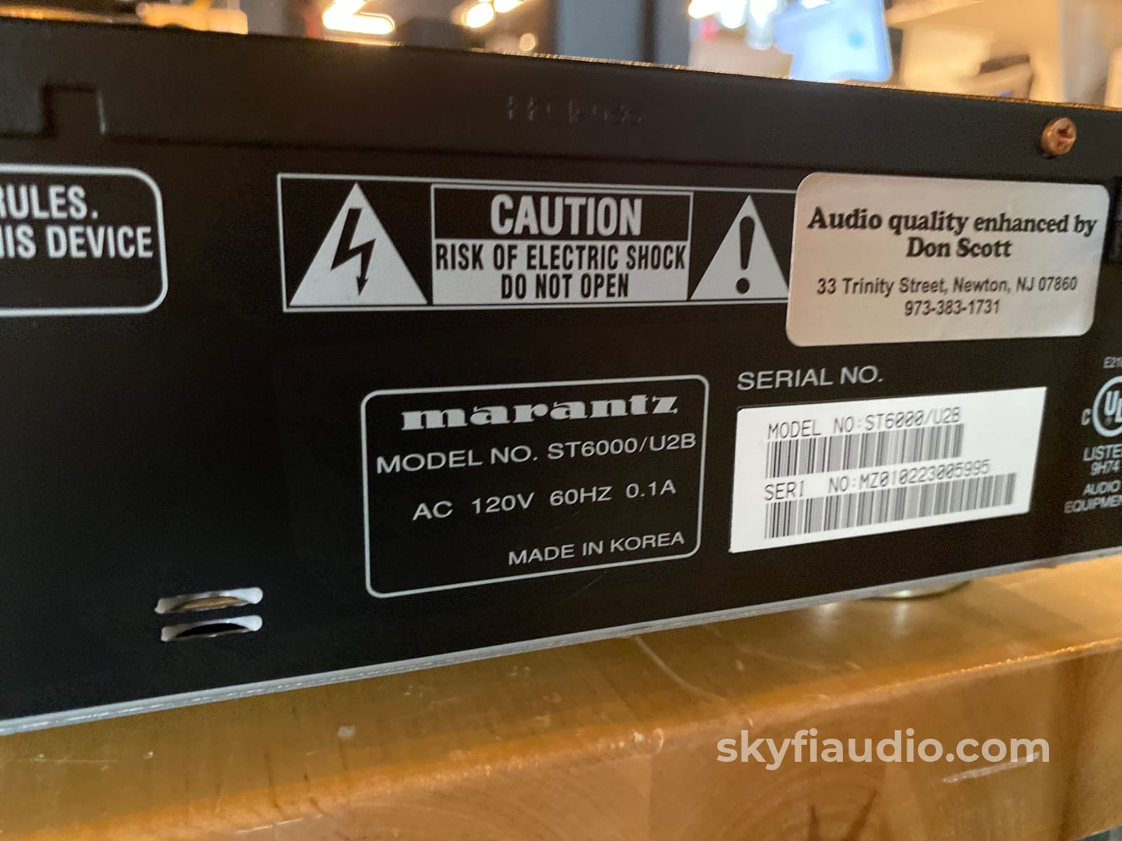 Marantz St600 Fm Tuner With Remote And Box - Modded