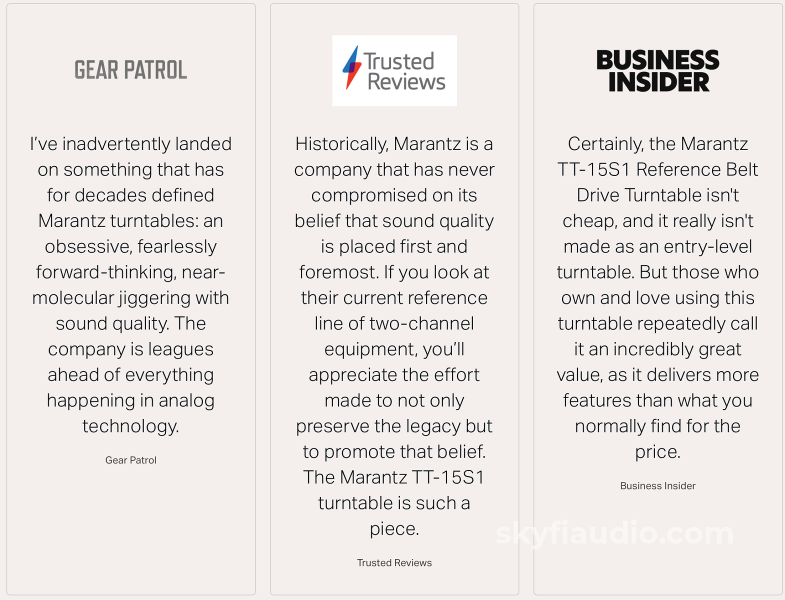 Marantz TT-15S1 Reference Belt Drive Turntable with New Sumiko Blue Point No. 3 Cartridge - Factory Refurbished