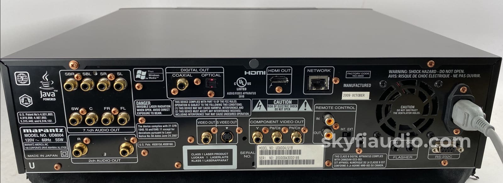 Marantz UD8004 Universal SACD/CD/DVD-A/DVD/Blu-Ray Player