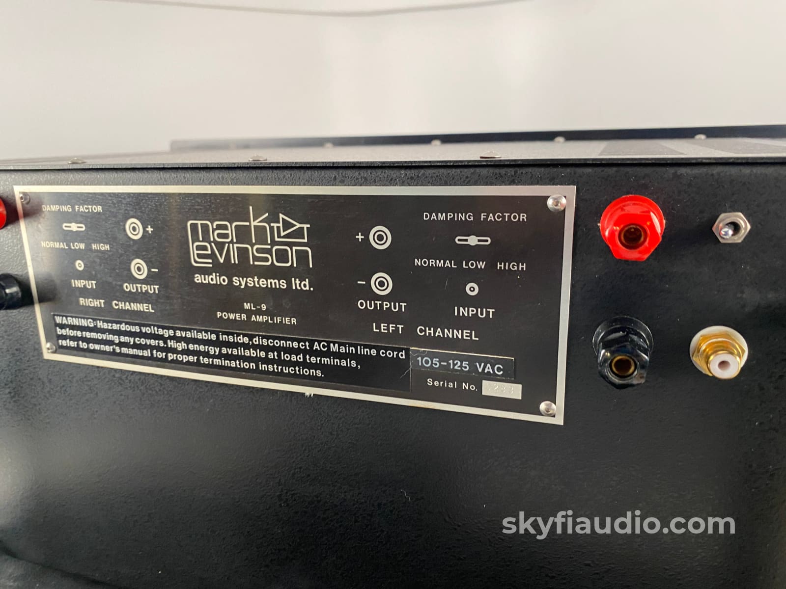 Mark Levinson Ml-9 Vintage Class Ab Amplifier