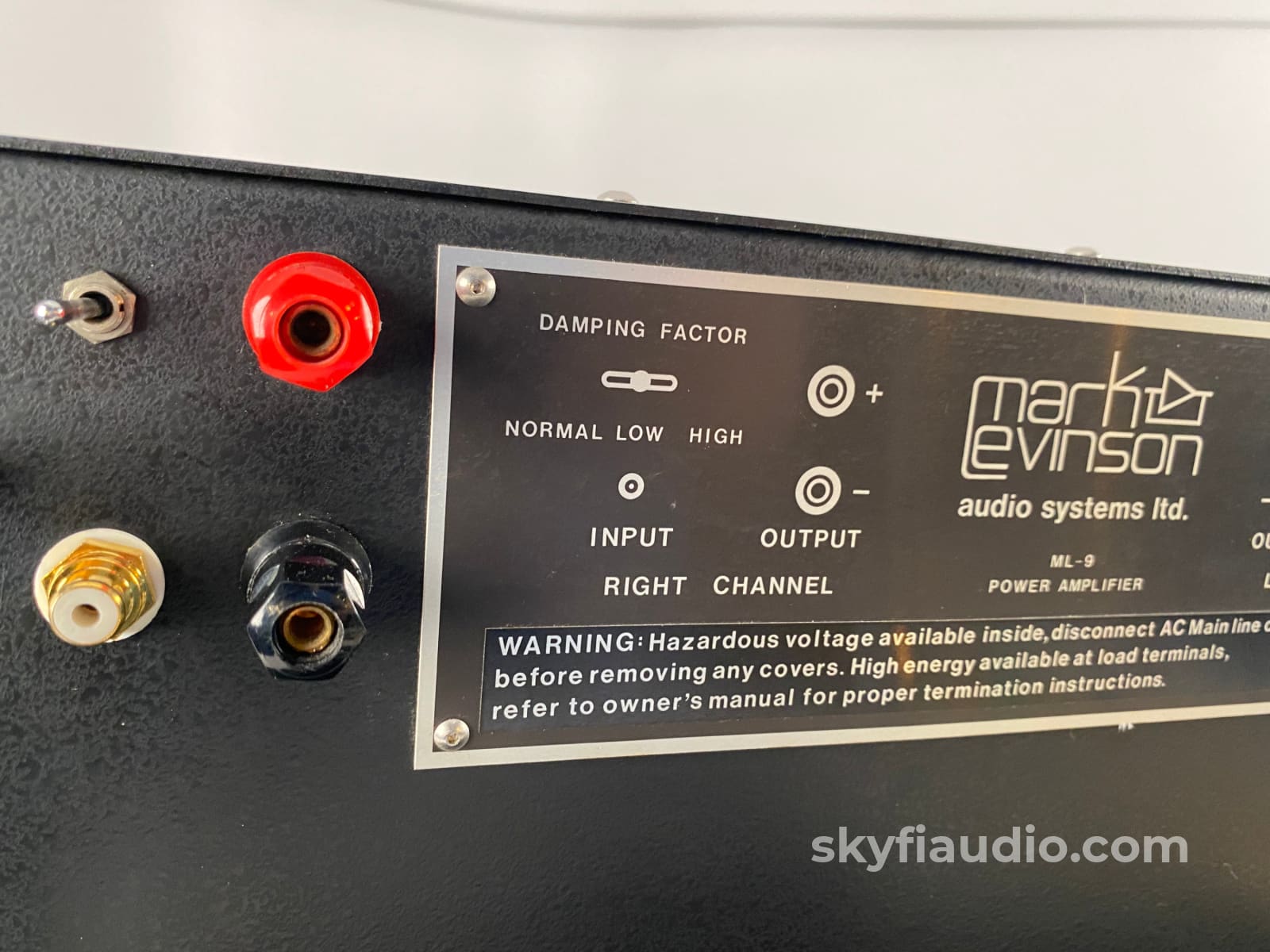 Mark Levinson Ml-9 Vintage Class Ab Amplifier