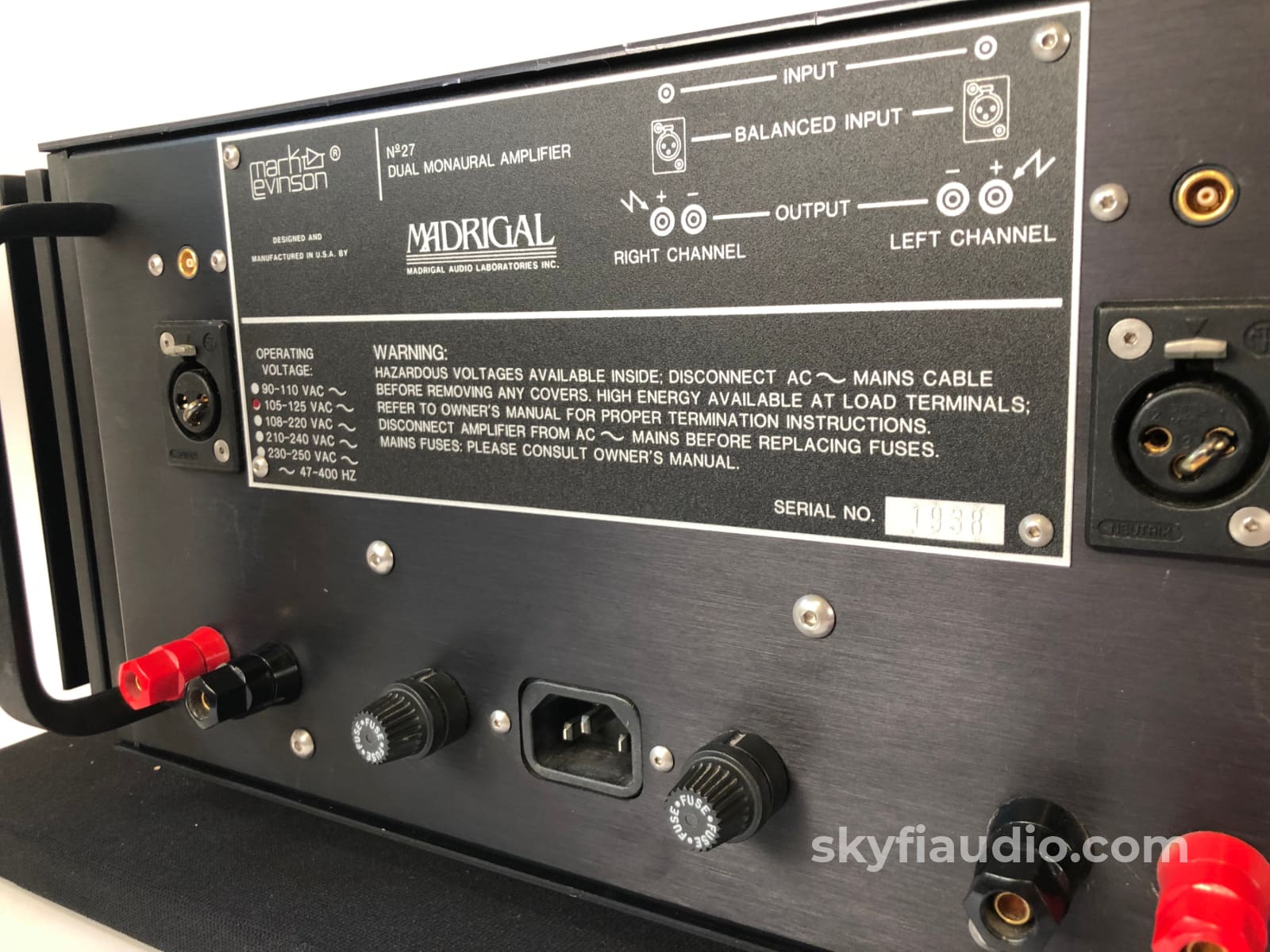 Mark Levinson No.27 Class AB Solid State Amplifier, Freshly Serviced