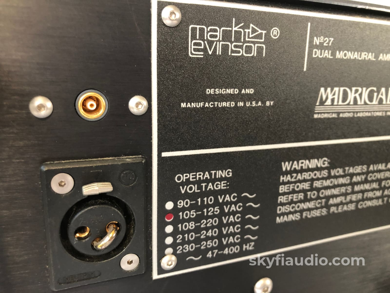 Mark Levinson No.27 Class Ab Solid State Amplifier Freshly Serviced