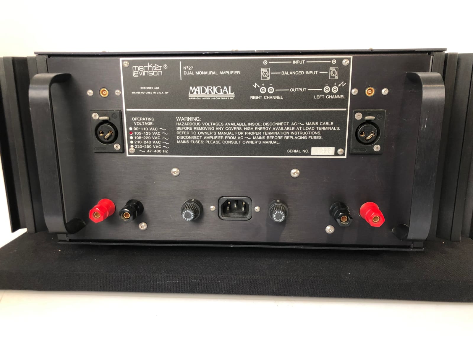 Mark Levinson No.27 Class Ab Solid State Amplifier Freshly Serviced