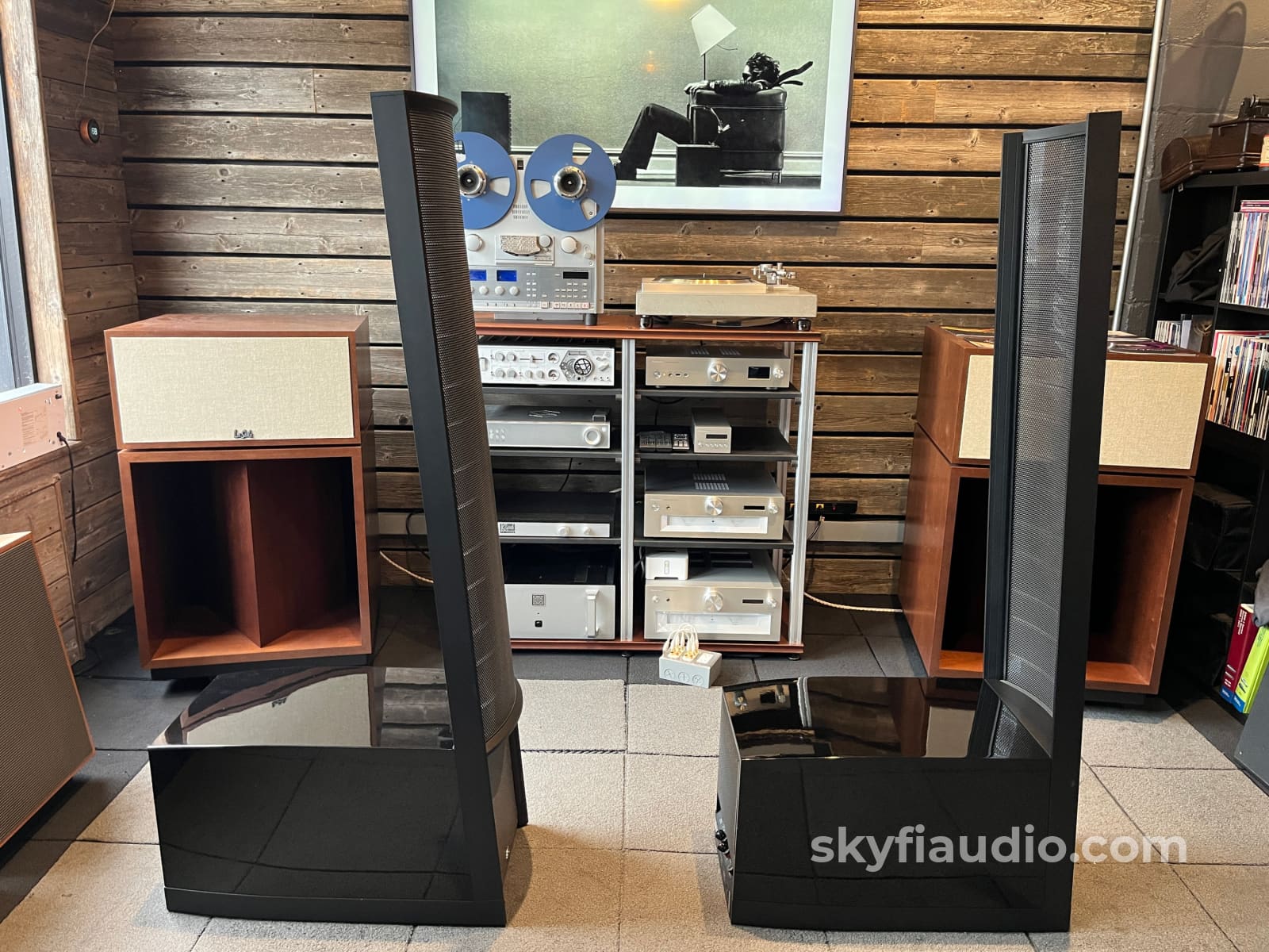 Martin Logan Expression ESL13A - Hybrid Electrostatic Speakers - Gloss Black Amplifier