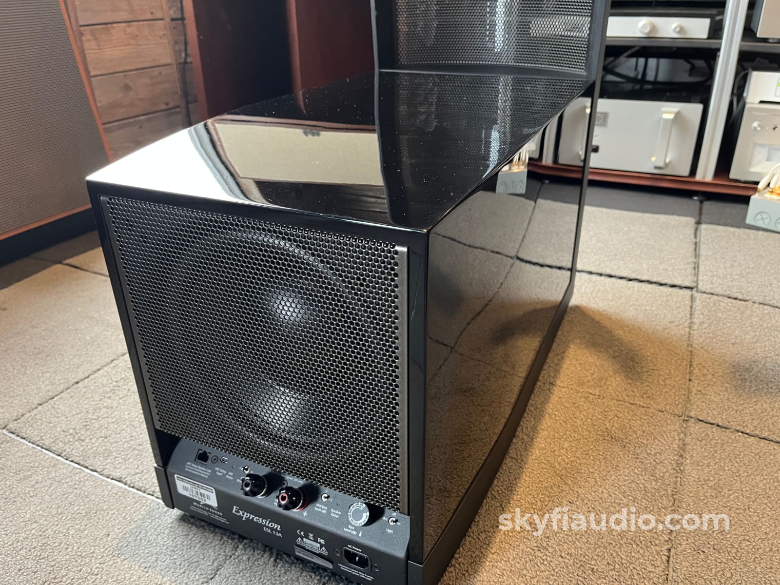 Martin Logan Expression ESL13A - Hybrid Electrostatic Speakers - Gloss Black Amplifier