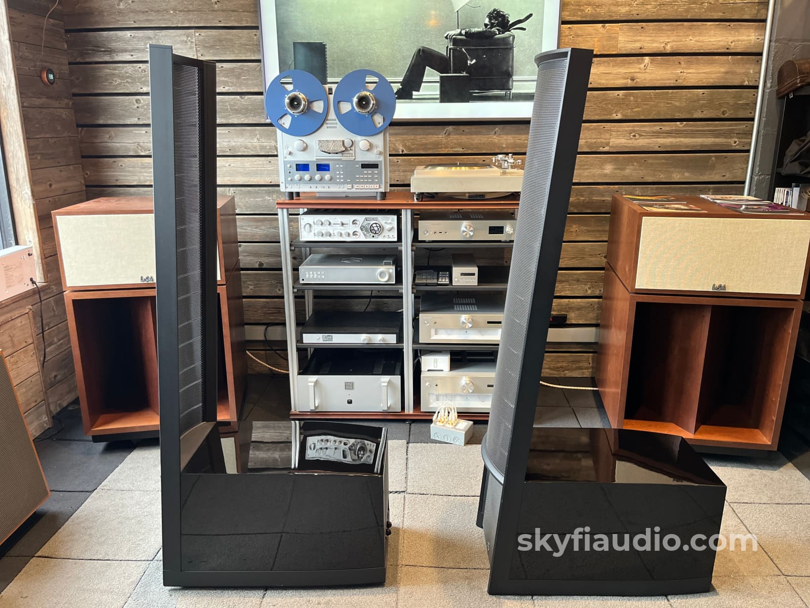 Martin Logan Expression ESL13A - Hybrid Electrostatic Speakers - Gloss Black Amplifier