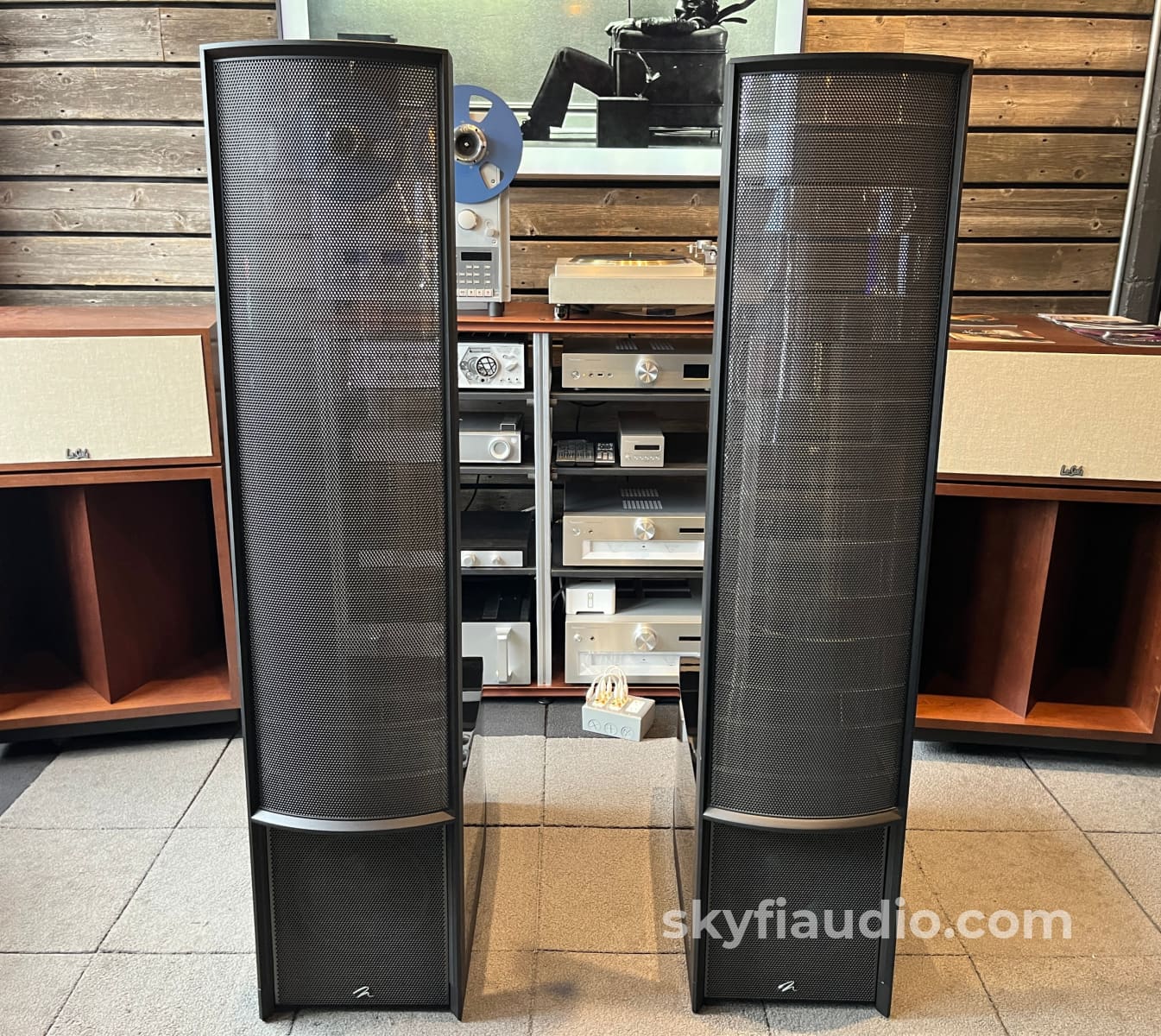 Martin Logan Expression ESL13A - Hybrid Electrostatic Speakers - Gloss Black Amplifier