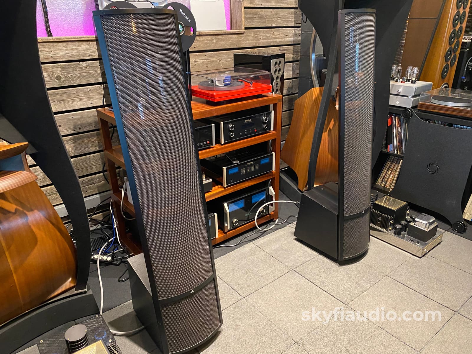 Martin Logan Montis - Electrostatic Speakers W/Integrated Bass Drivers Black Finish