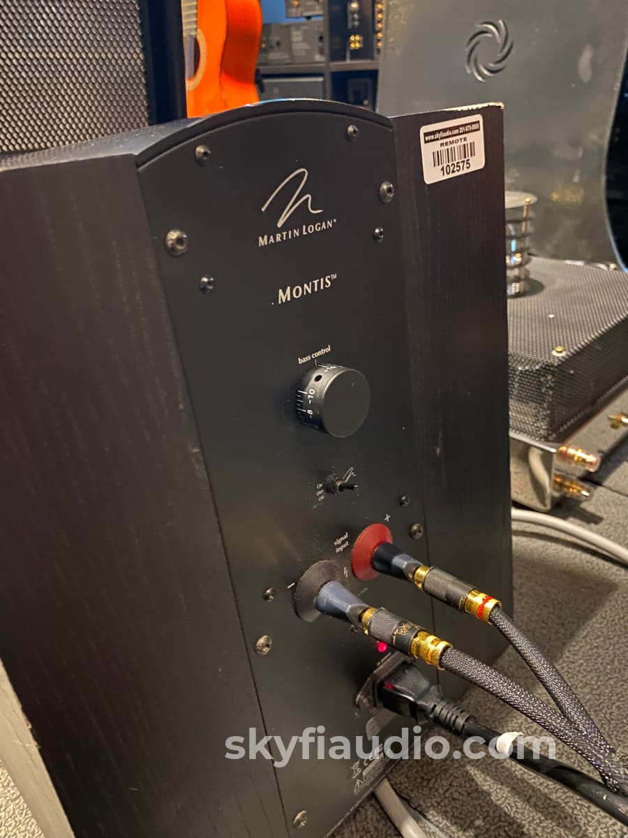 Martin Logan Montis - Electrostatic Speakers W/Integrated Bass Drivers Black Finish