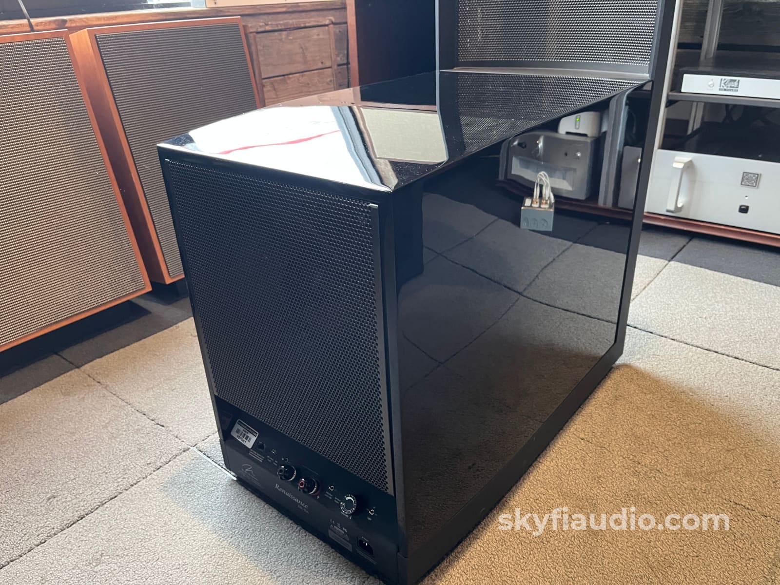 Martin Logan Renaissance ESL15A Loudspeakers - Hybrid Electrostatic - Gloss Black - Complete Kit Amplifier