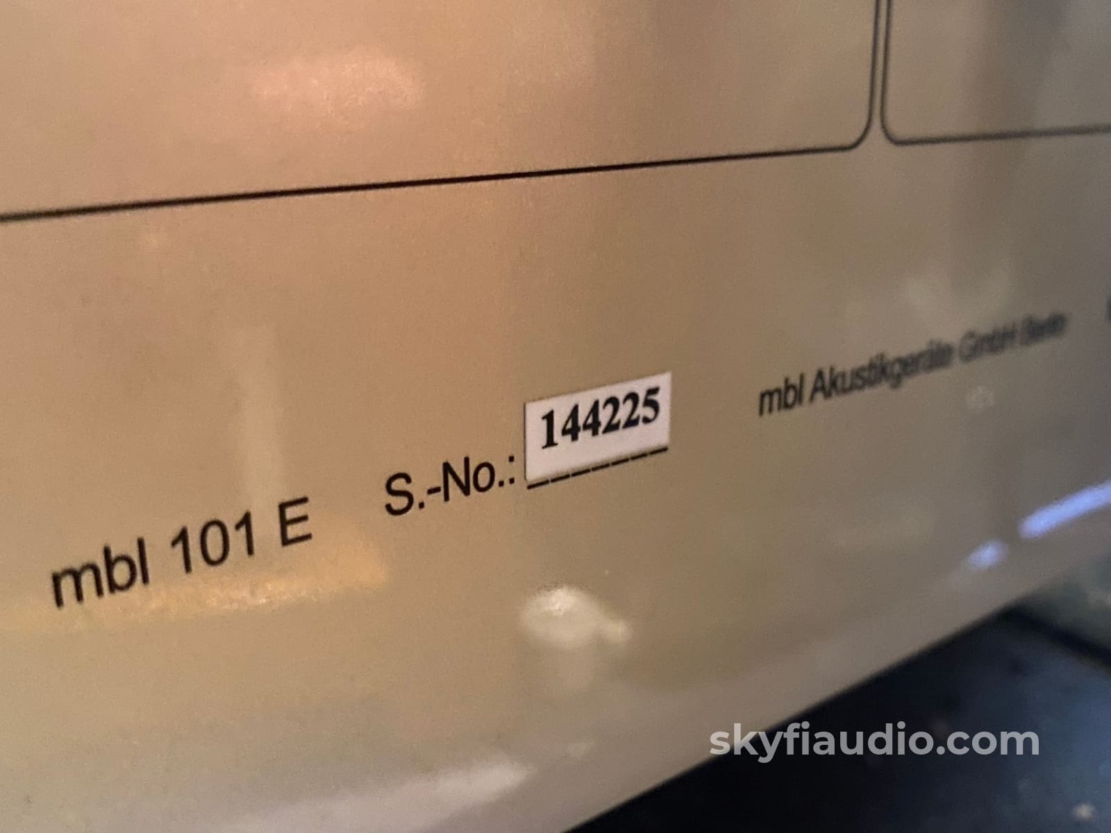 Mbl 101E Radialstrahler Speakers - Legendary!