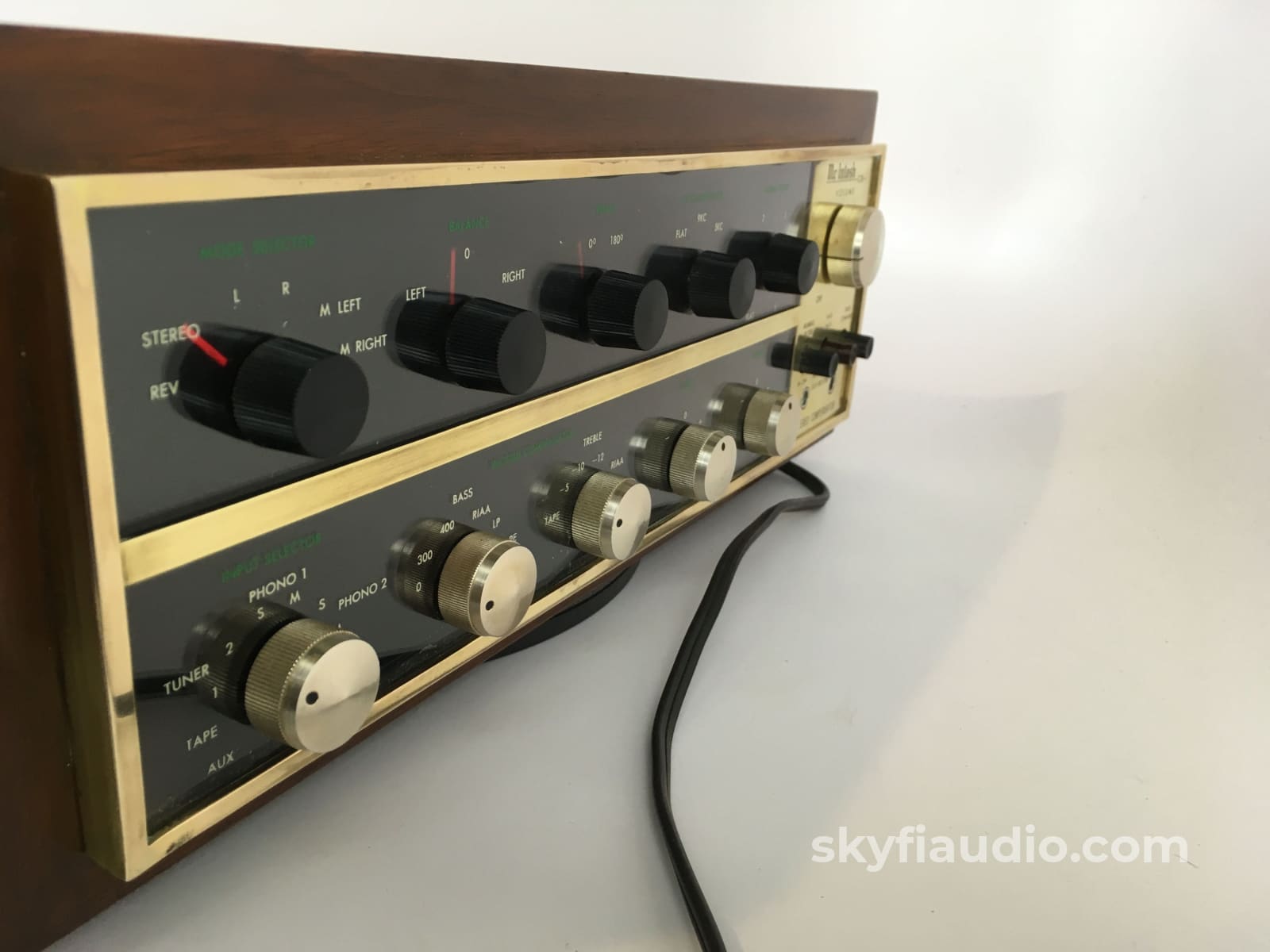 Mcintosh C20 Stereo Tube Preamp In Rare Brass Collectable And Serviced Preamplifier