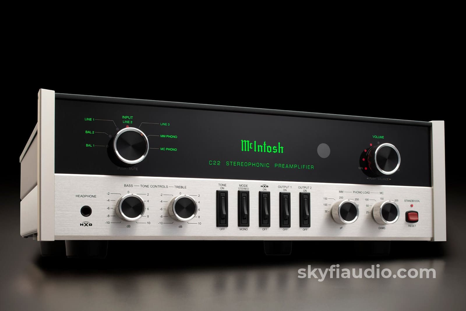McIntosh C22 Mk V Tube Preamplifier - All Analog with a Retro Look - N