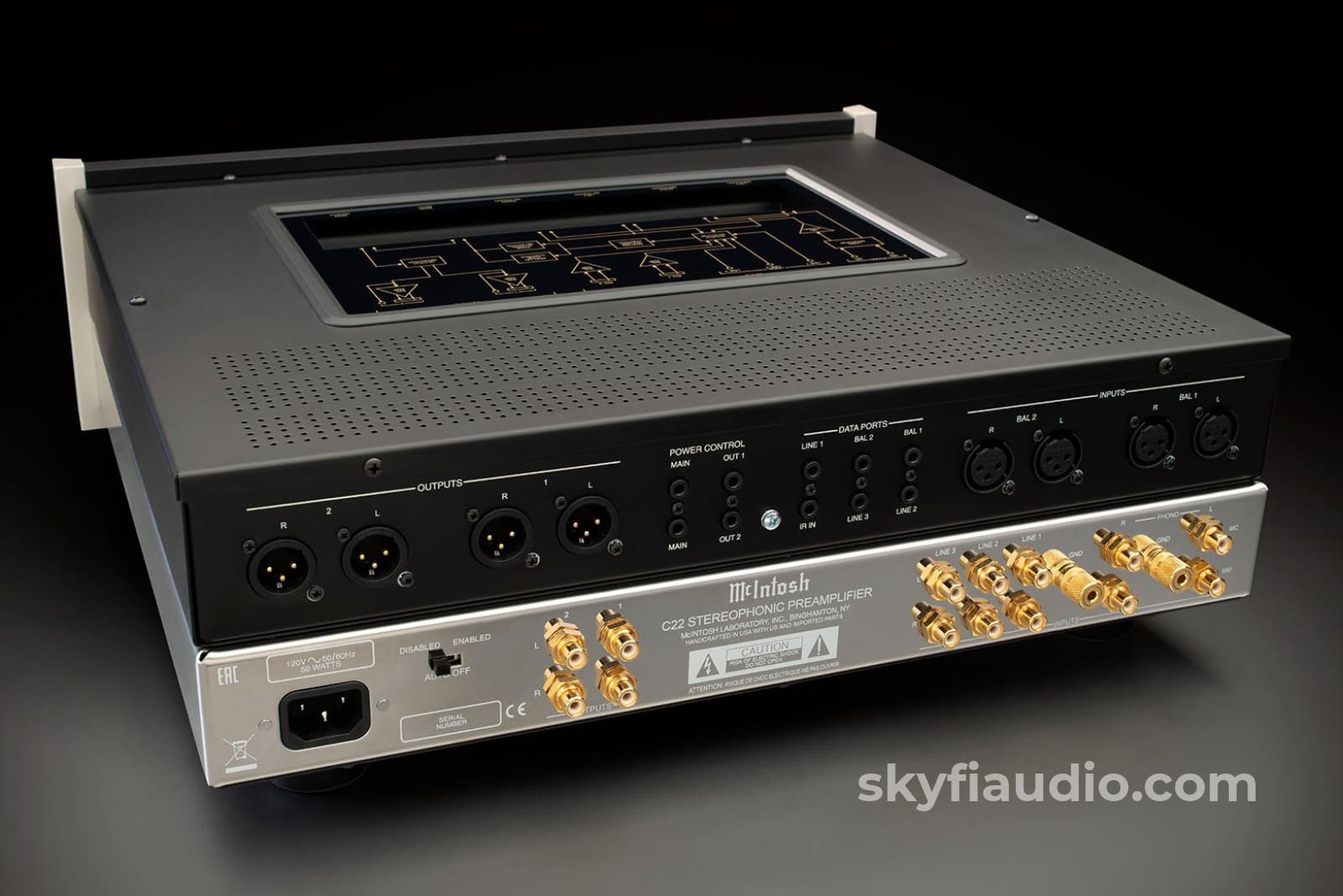 McIntosh C22 Mk V Tube Preamplifier - All Analog with a Retro Look - N