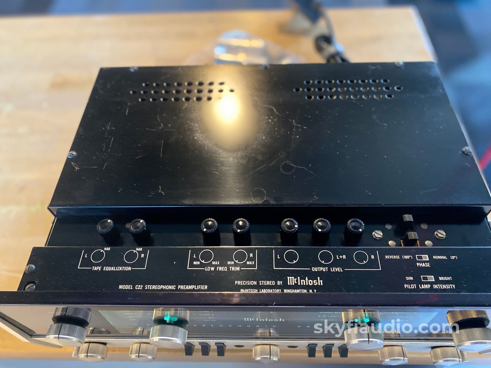 McIntosh C22 Vintage Tube Preamplifier, Restored and Highly Collectibl